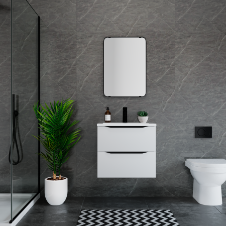 Lindos Light Grey Matt 1 Metre Shower Panel