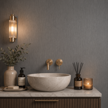 Premium Steel Dark Matt 1 Metre Shower Panel