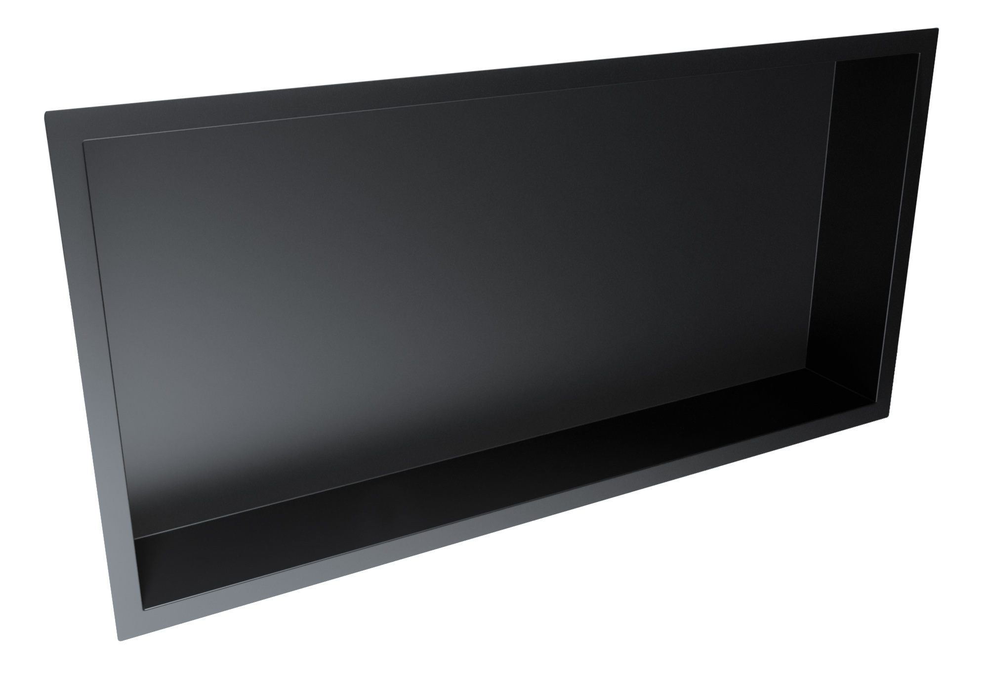 Rectangular Shower Niche 300mm x 450mm Black - Image 3